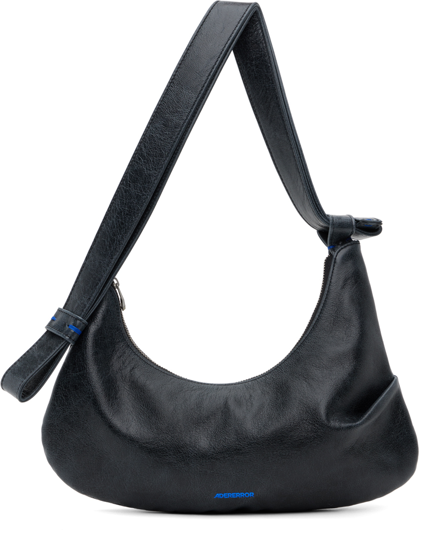 Black Asymmetric Bag by ADER error on Sale