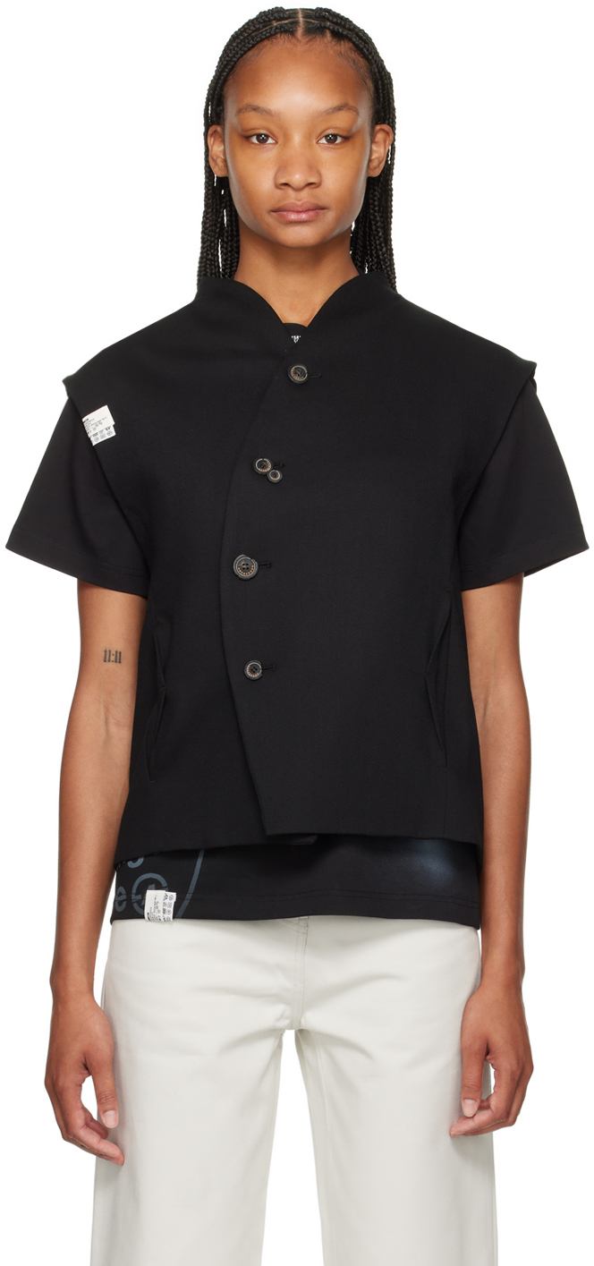 【ADERERROR】 Poel vest /追跡付 Black Flag Vest by ADER error on Sale