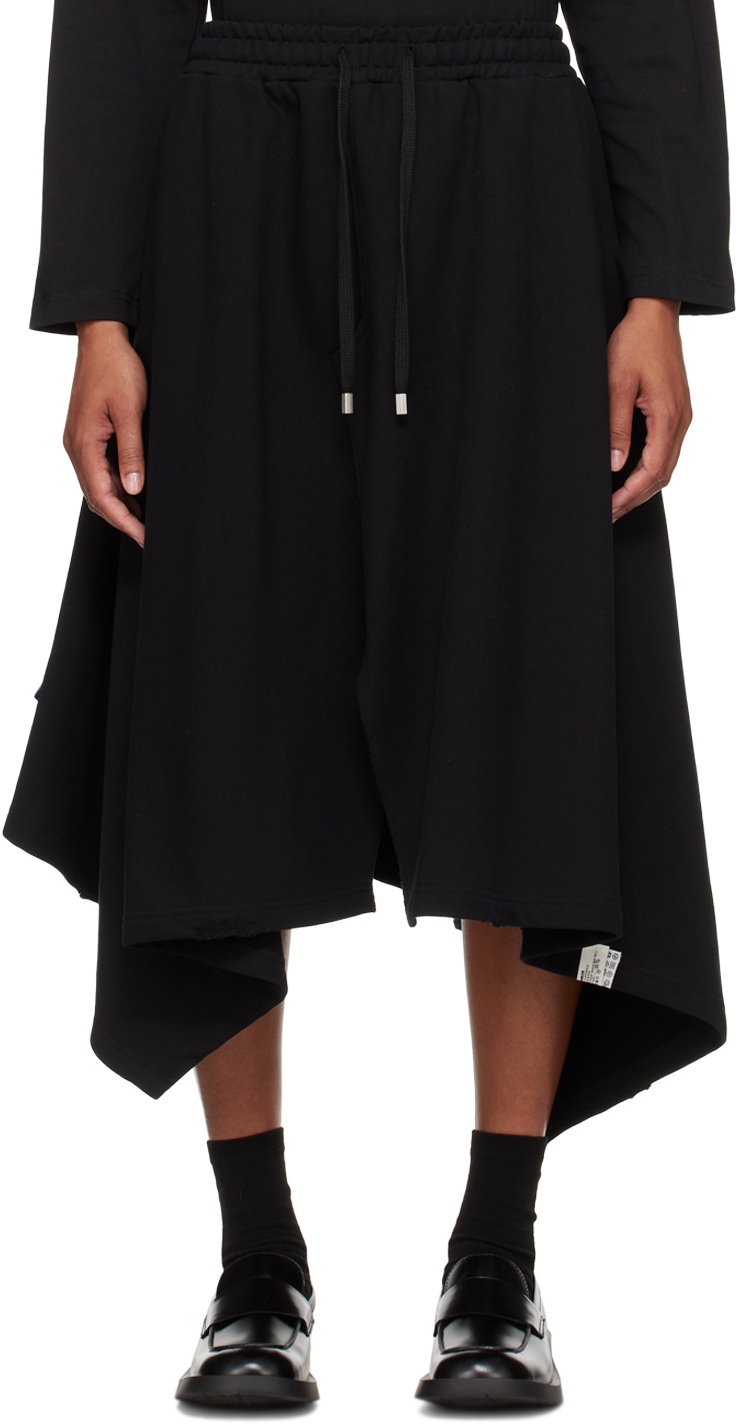 Shop Ader Error Black Levena Midi Skirt In Noir