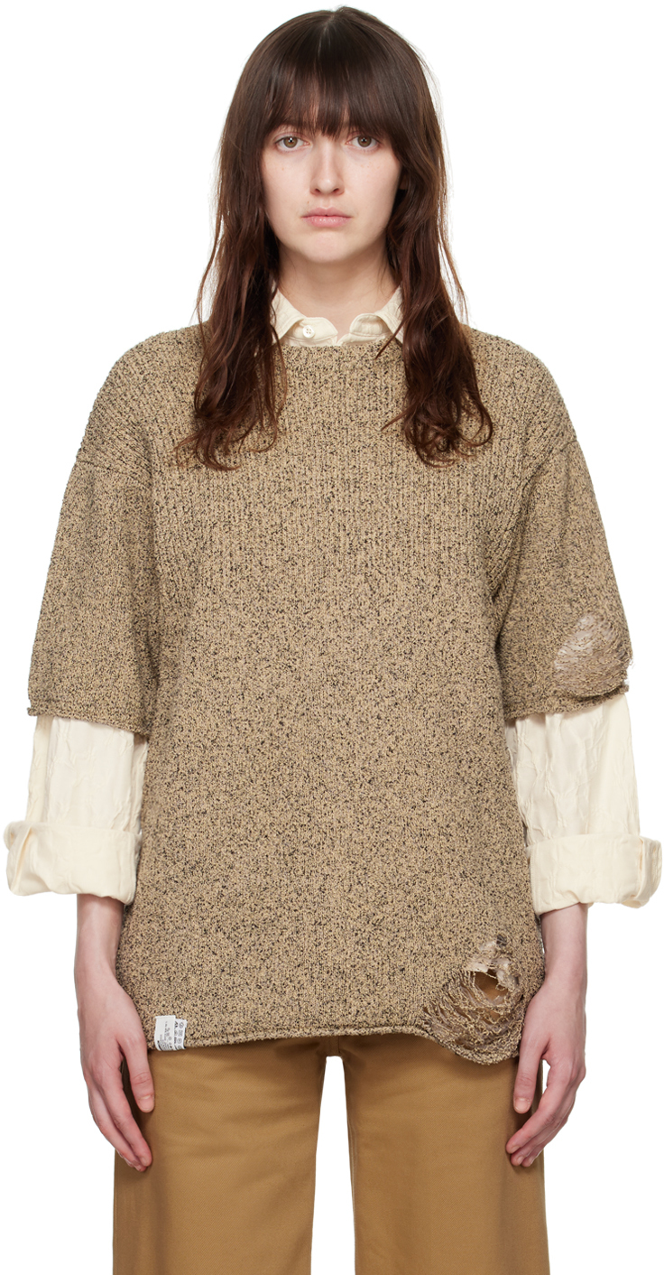 Shop Ader Error Beige Varto Sweater