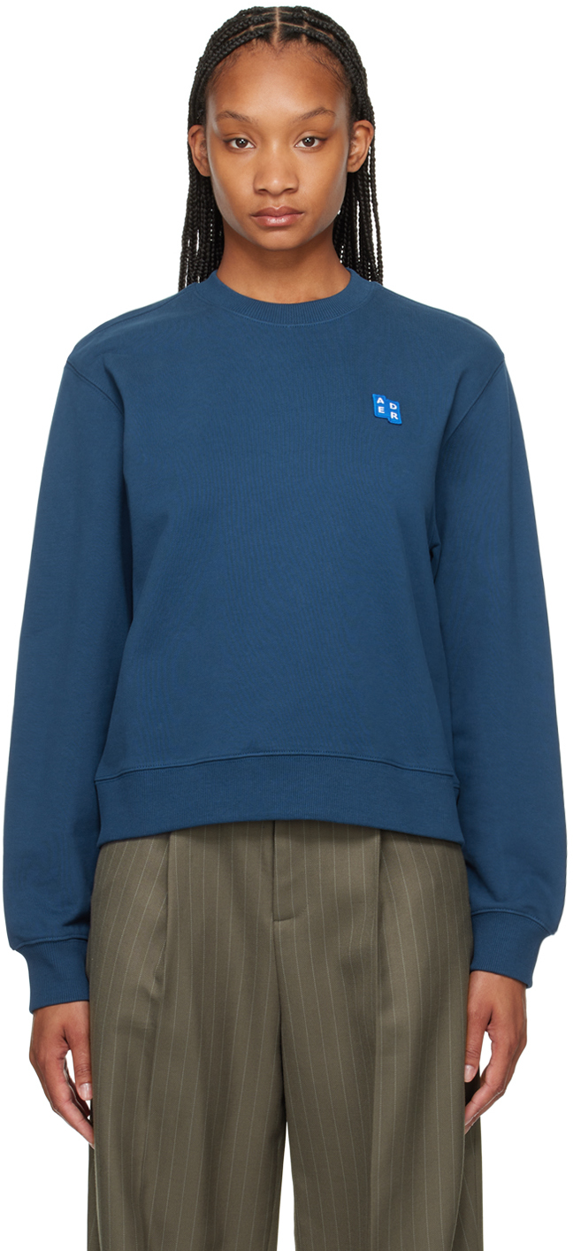Shop Ader Error Navy Significant Crewneck Sweatshirt