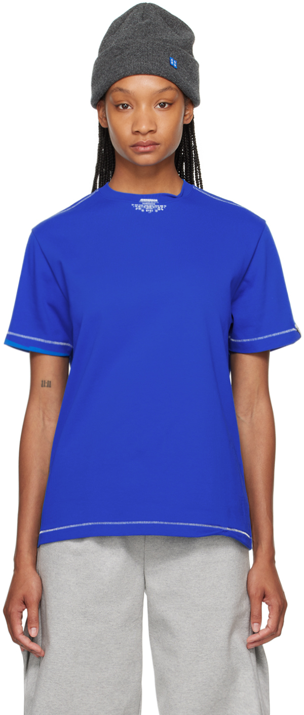 Shop Ader Error Blue Langle T-shirt