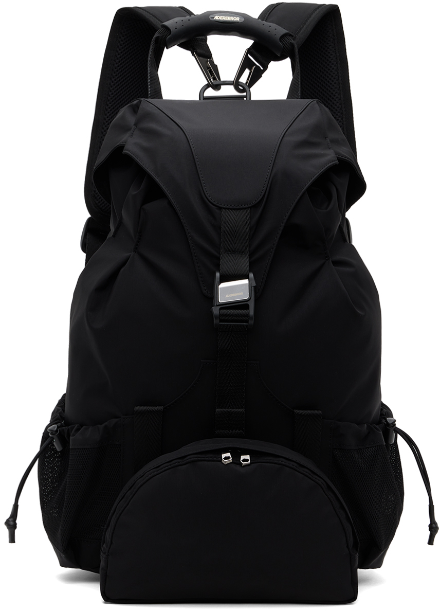 Shop Ader Error Black Badin Backpack In Noir