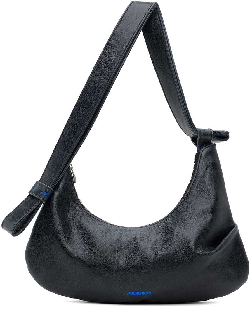 Shop Ader Error Black Pleated Bag In Noir