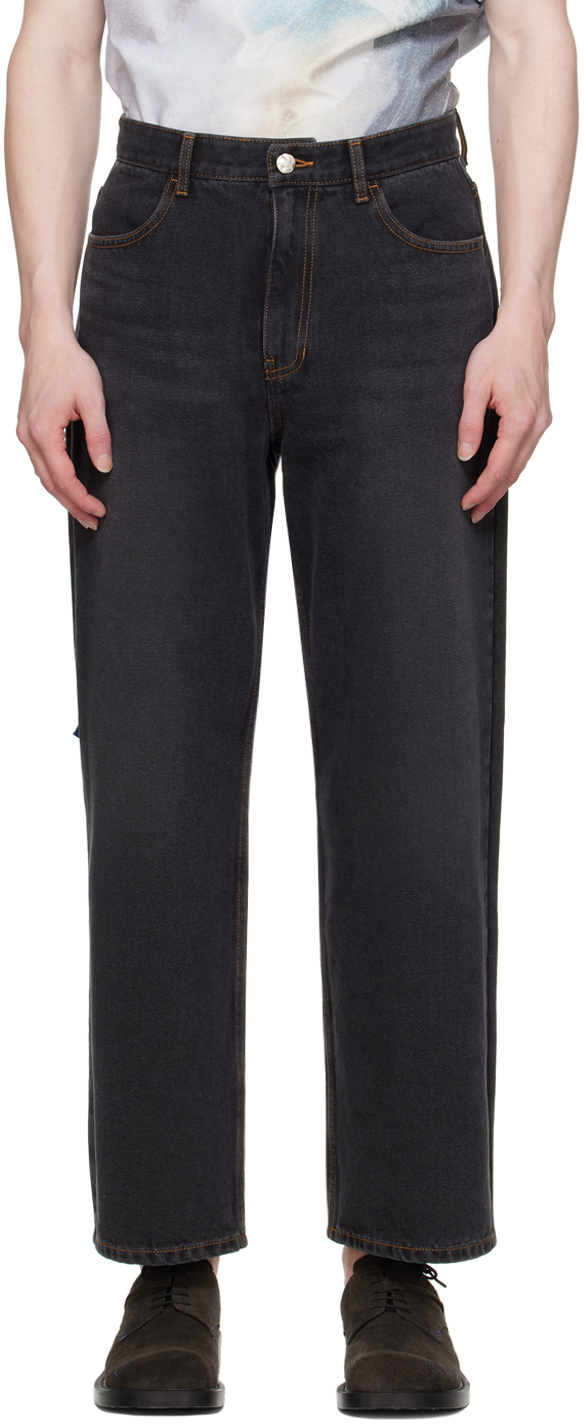 Black Significant Tag Jeans