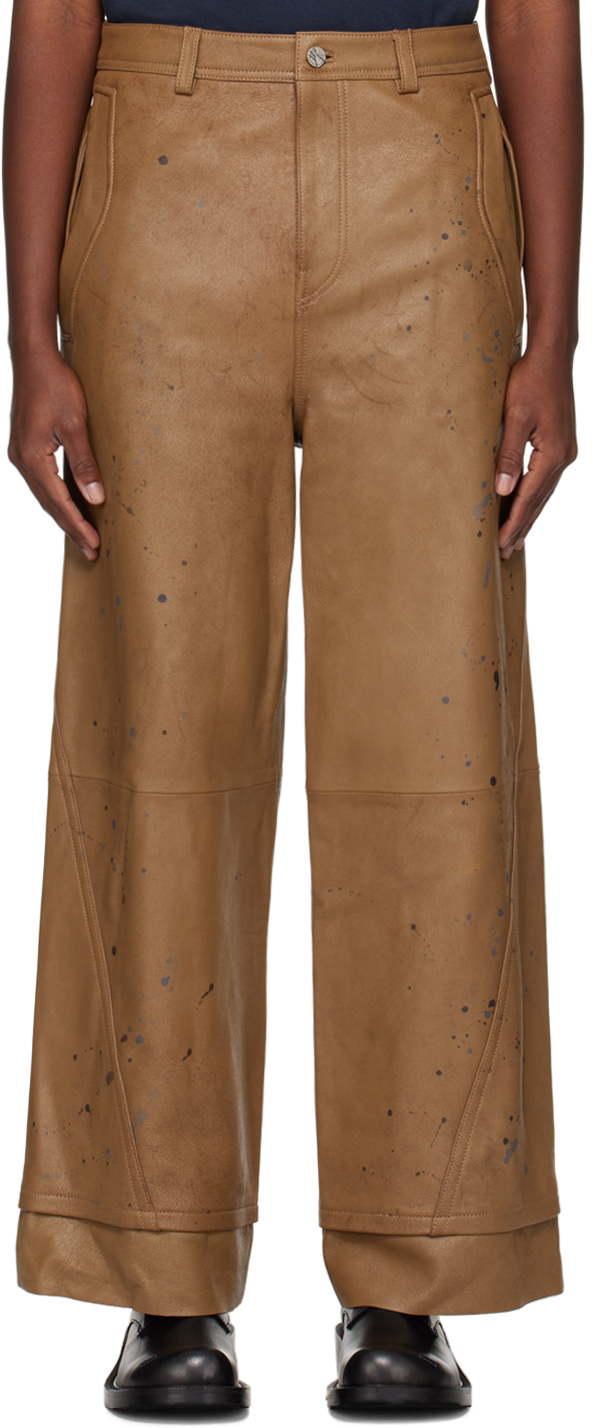 Brown Nord Leather Pants
