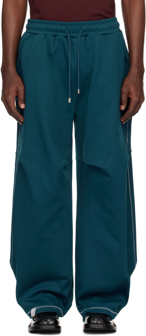 Shop Ader Error Blue Nolc Sweatpants In Turquoise