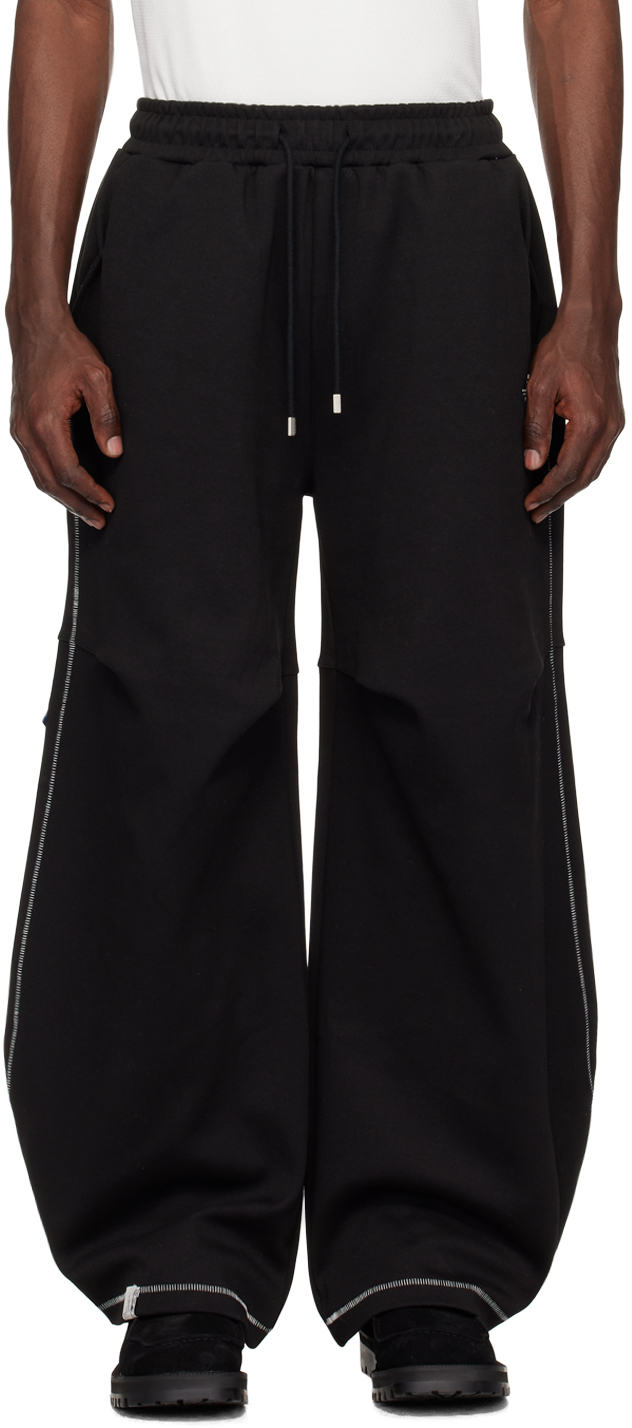 Shop Ader Error Black Nolc Sweatpants In Noir