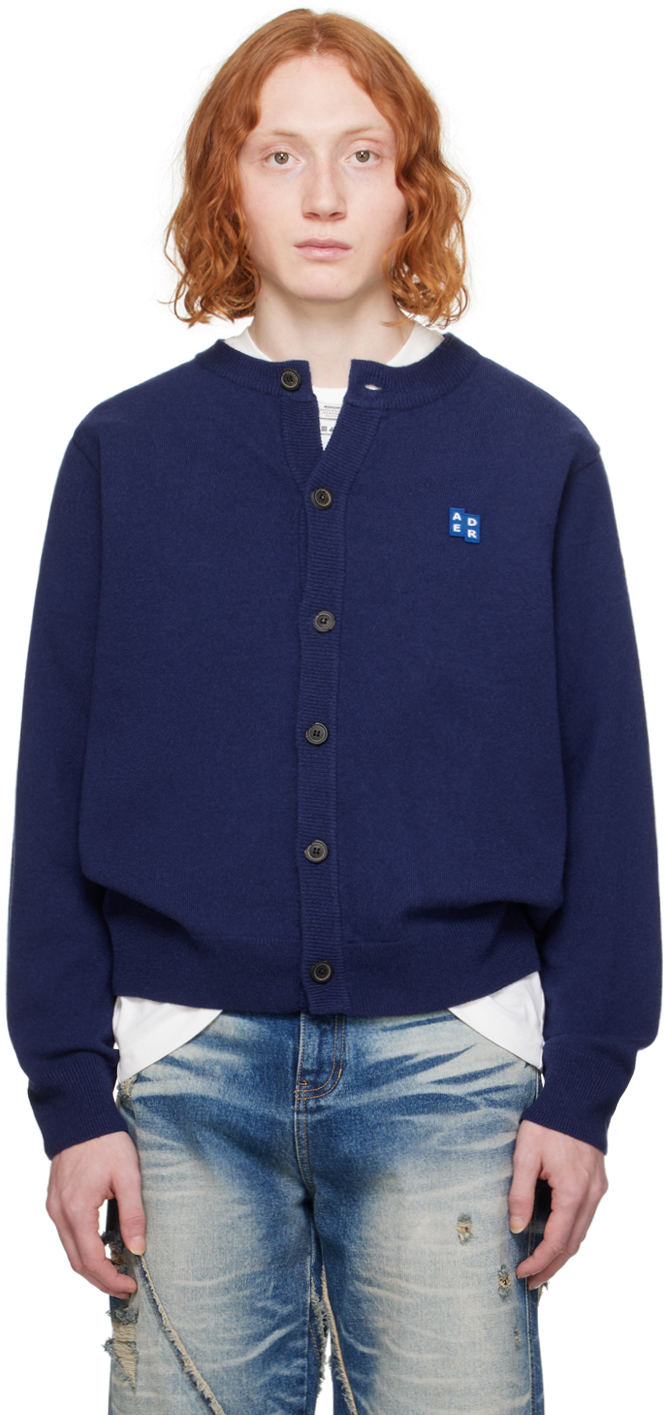 Navy Significant Tag Cardigan