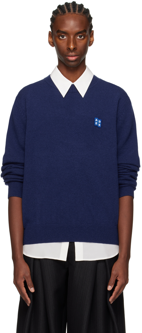 Navy Significant Patch Sweater