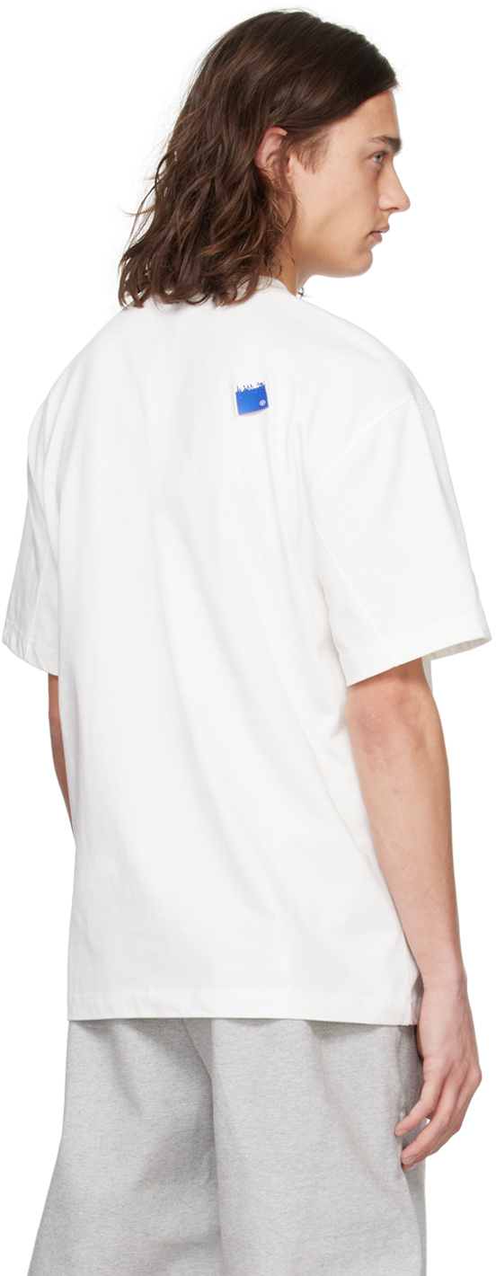 Ader Error White Patch T-shirt In Off White