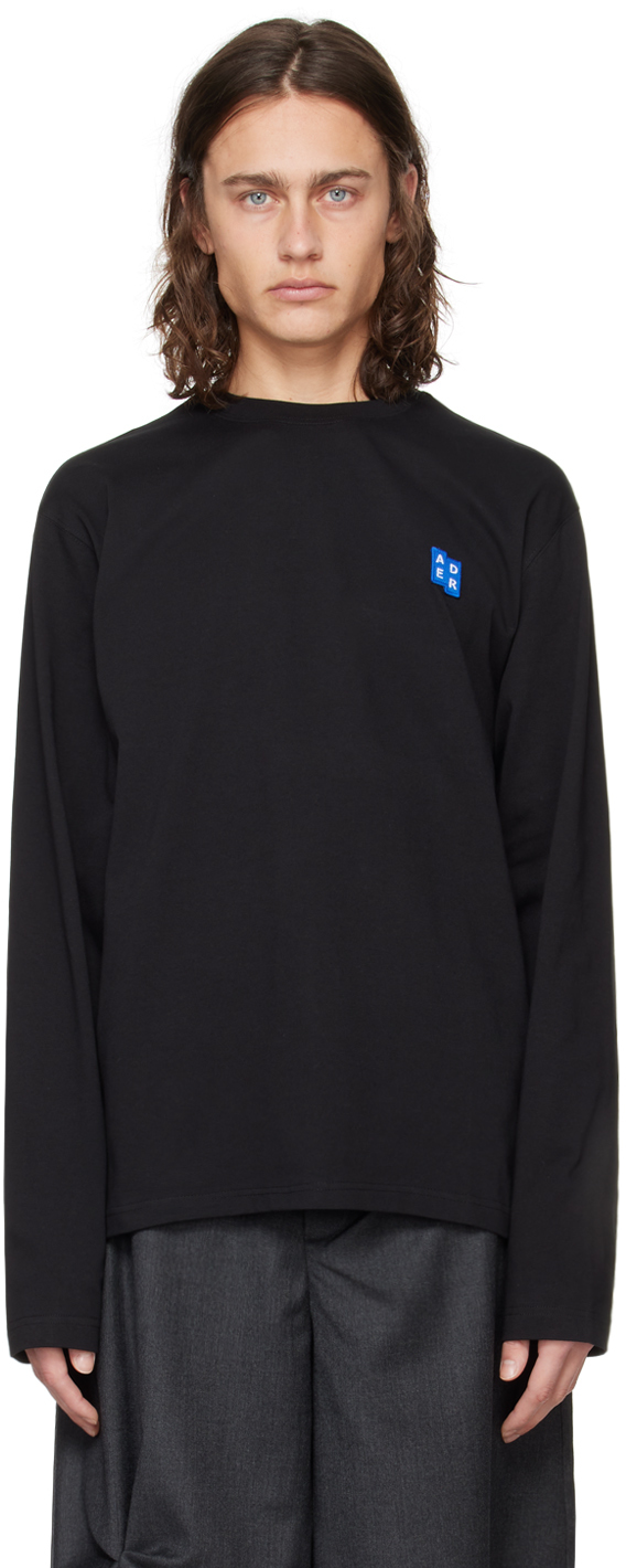 Black Significant Patch Long Sleeve T-Shirt