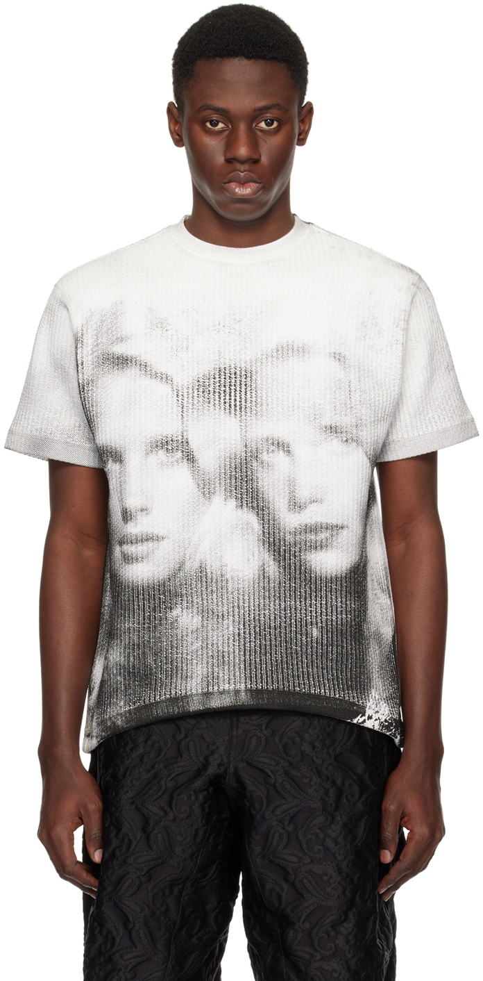 White & Black Twin Face 02 T-Shirt