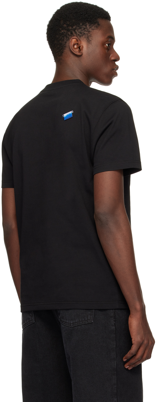 Shop Ader Error Black Patch T-shirt In Noir