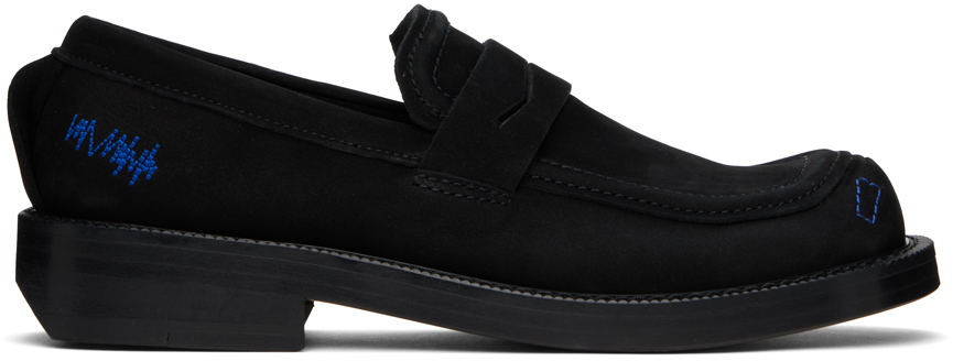 Shop Ader Error Black Curve Lf01 Loafers