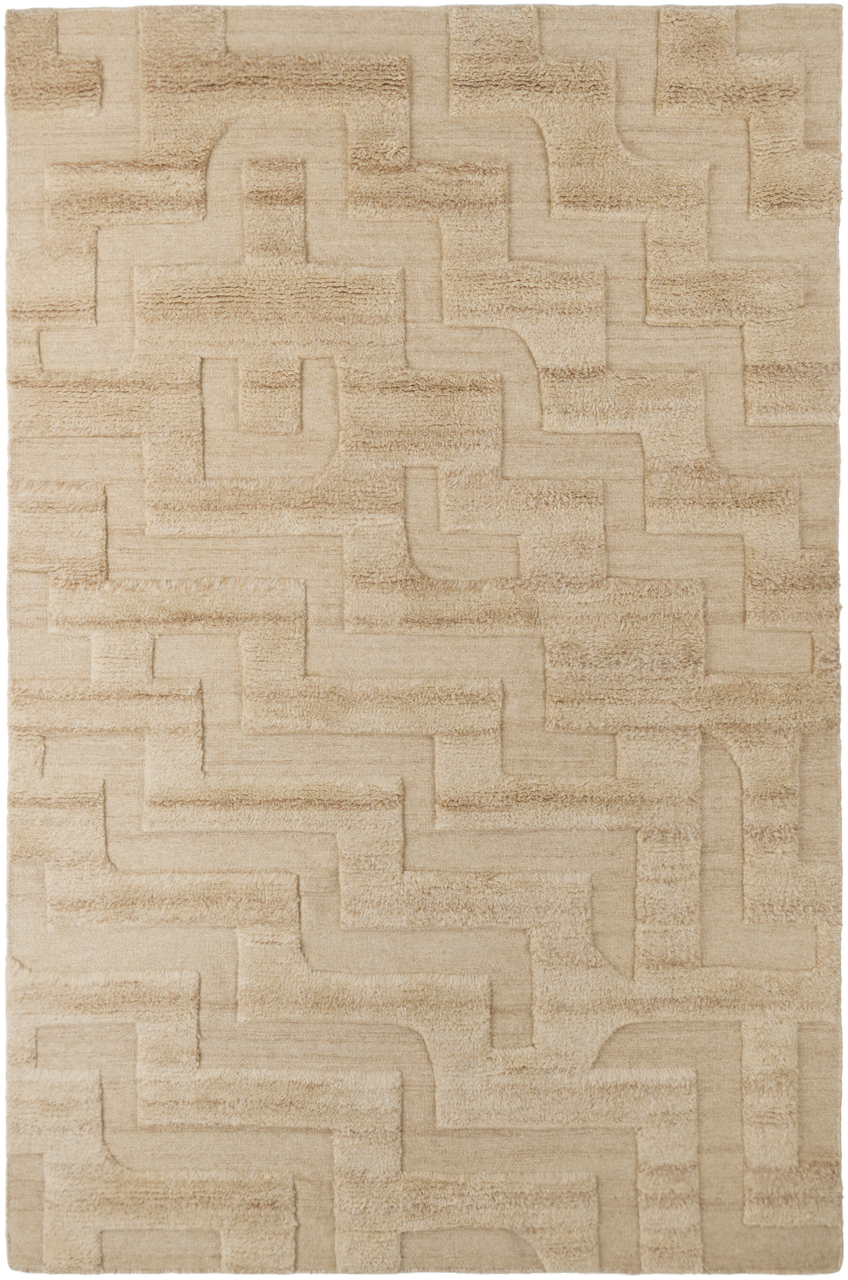 Beige Boho Rug by Nordic Knots | SSENSE