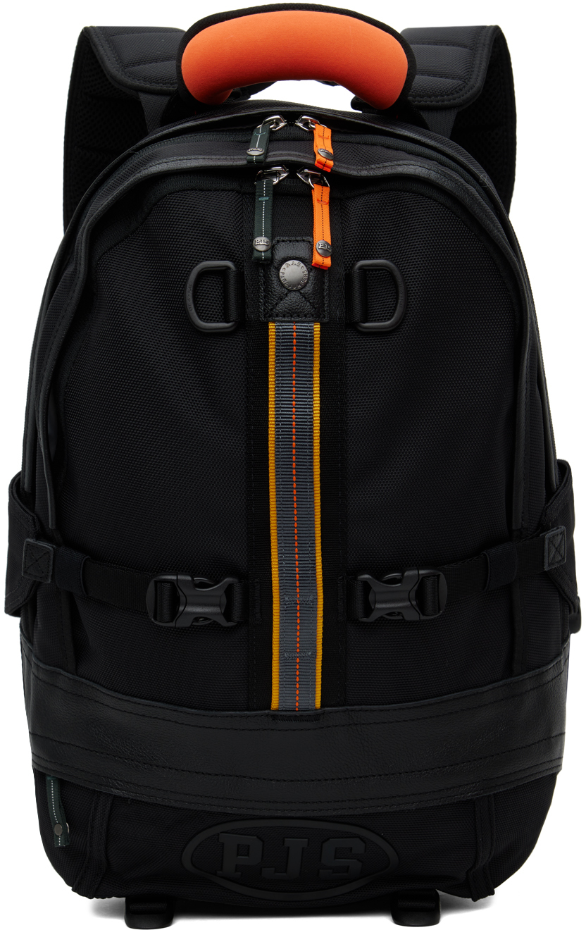 Shop Parajumpers Black Hubbard Backpack In 0541 Black