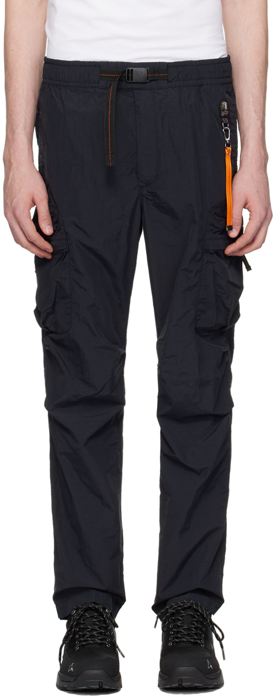Shop Parajumpers Black Sheldon Cargo Pants In 0541 Black