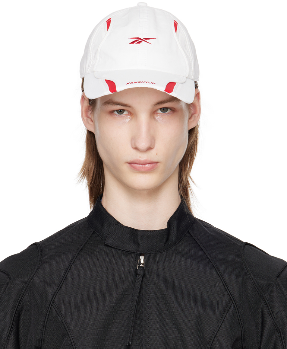 White Reebok Edition Baseball Cap by KANGHYUK on Sale