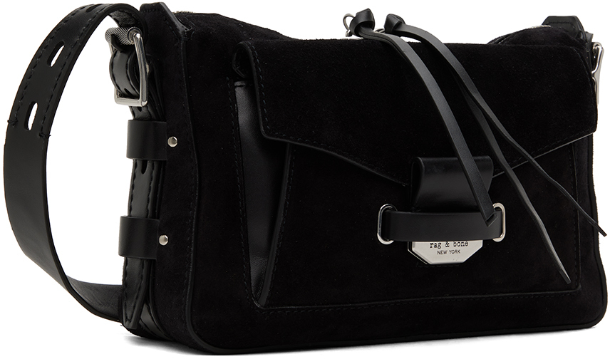 RAG & BONE BLACK SMALL FIELD 2.0 MESSENGER BAG 