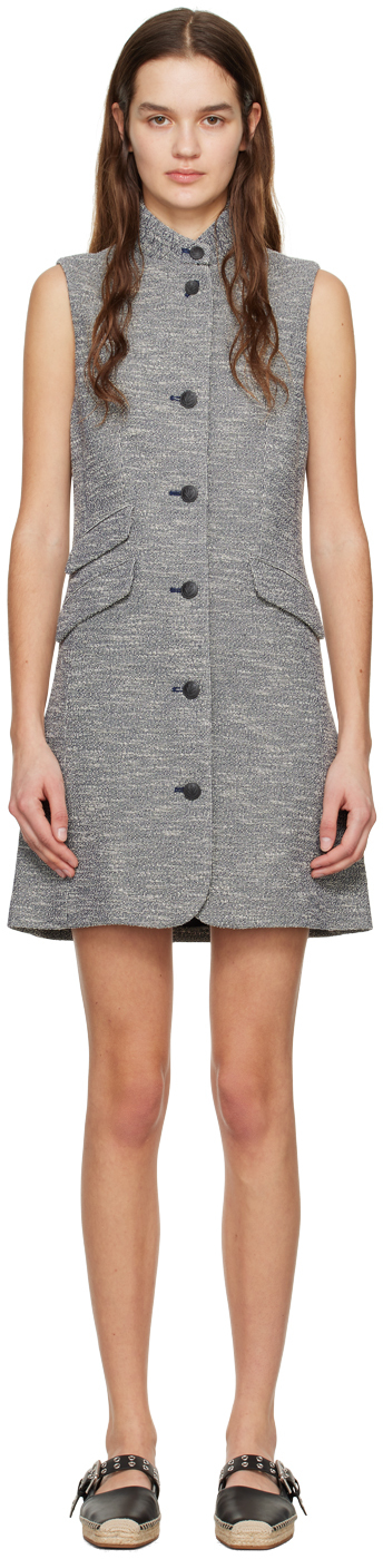 Navy & White Slade Minidress by rag & bone on Sale