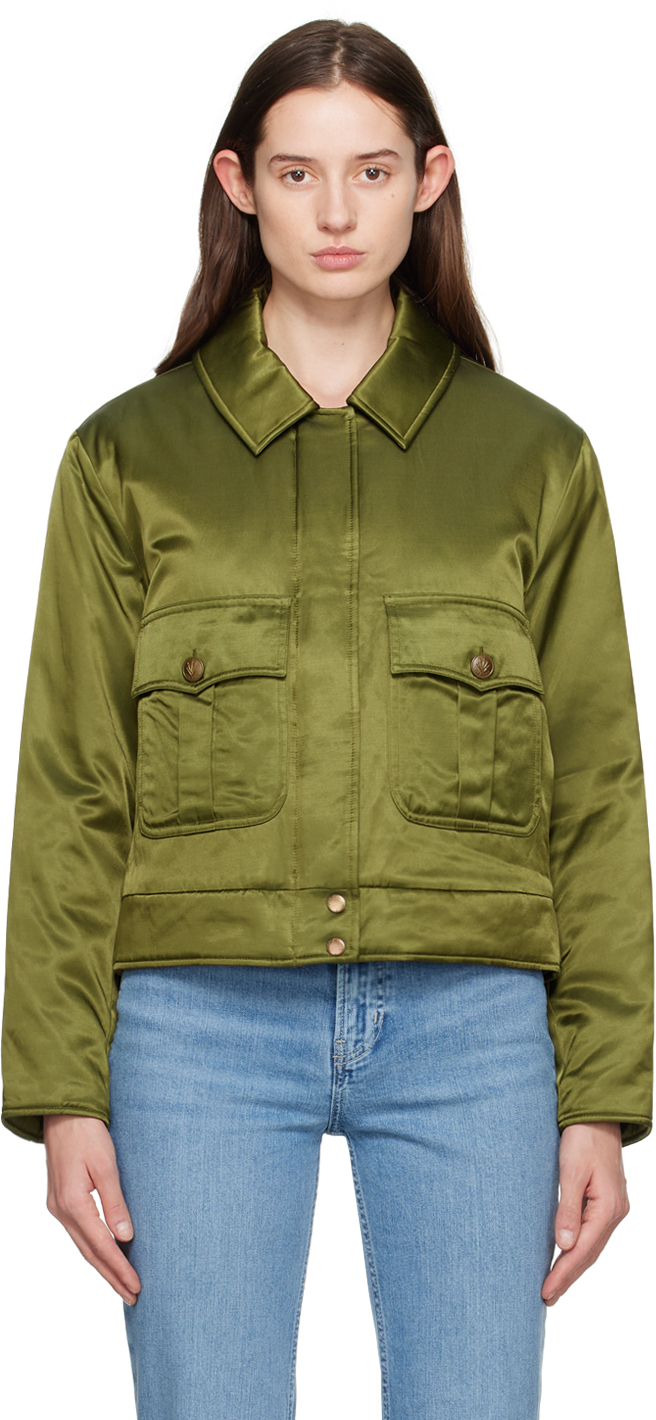Rag & Bone Green Colton Jacket In Armygrn