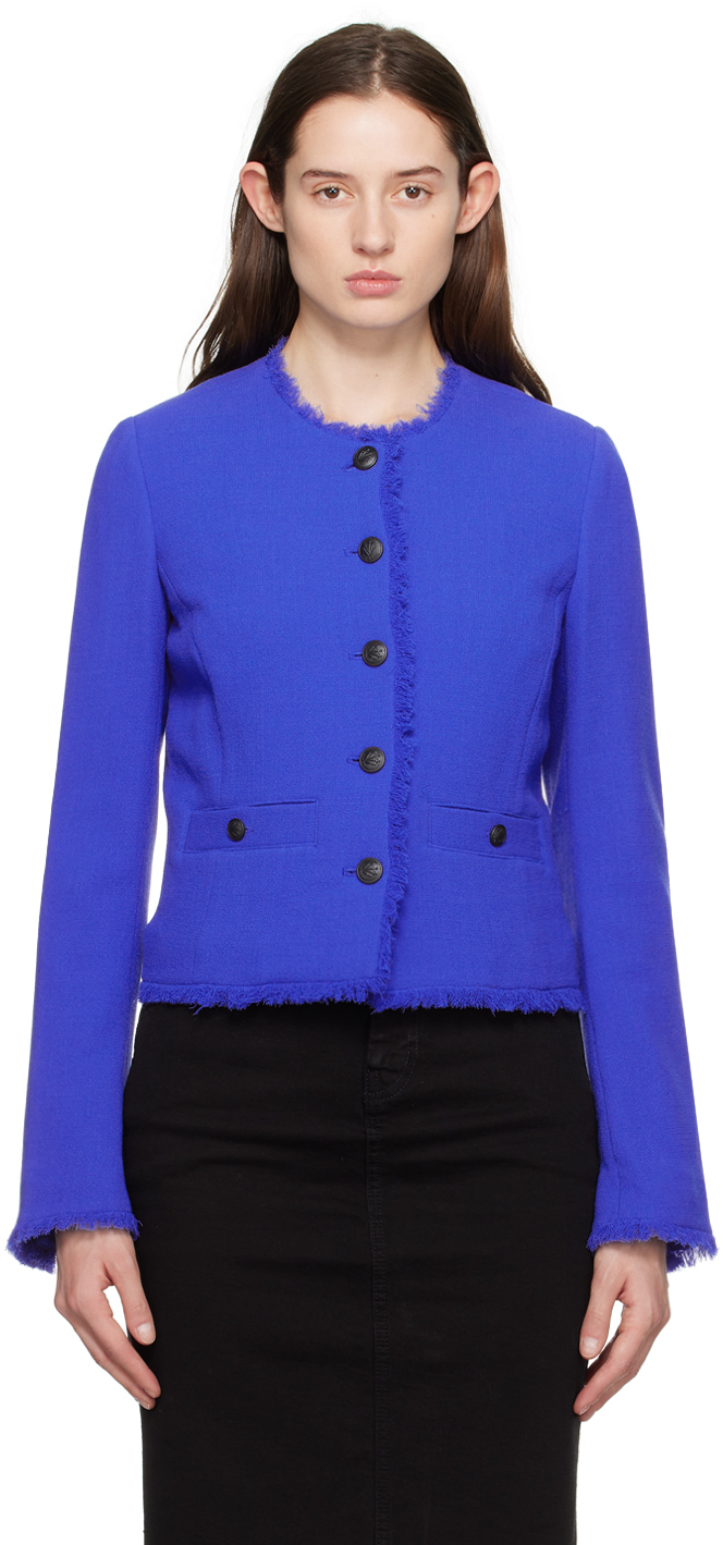 Shop Rag & Bone Blue Carmen Jacket In Bright Blu