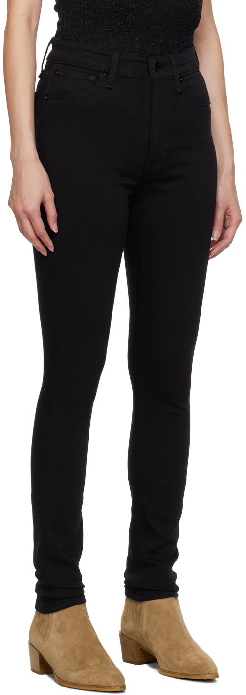 Rag & Bone Black Nina Jeans In Black