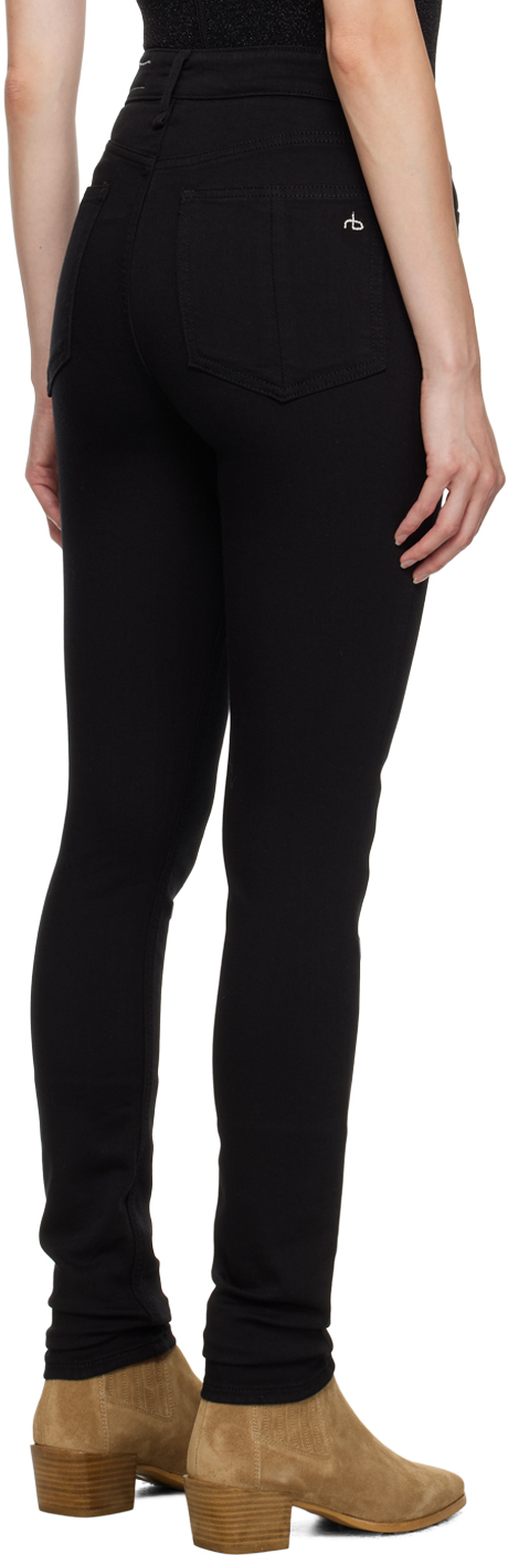 Rag & Bone Black Nina Jeans In Black