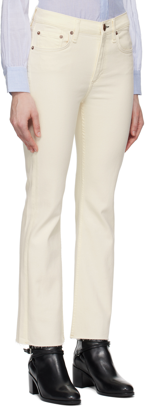 Rag & Bone Off-white Peyton Jeans In Ecru