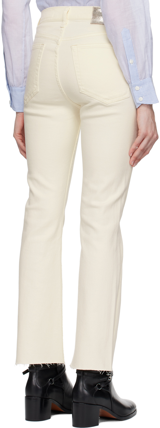Rag & Bone Off-white Peyton Jeans In Ecru