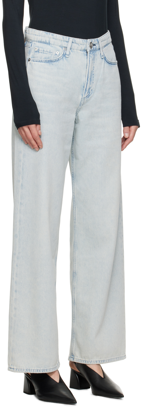 Rag & Bone Blue Logan Jeans In Icefall