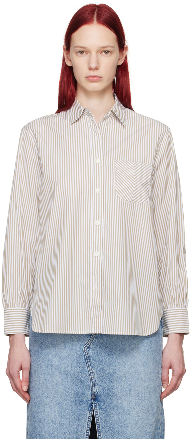 rag & bone: Beige Maxine Shirt | SSENSE