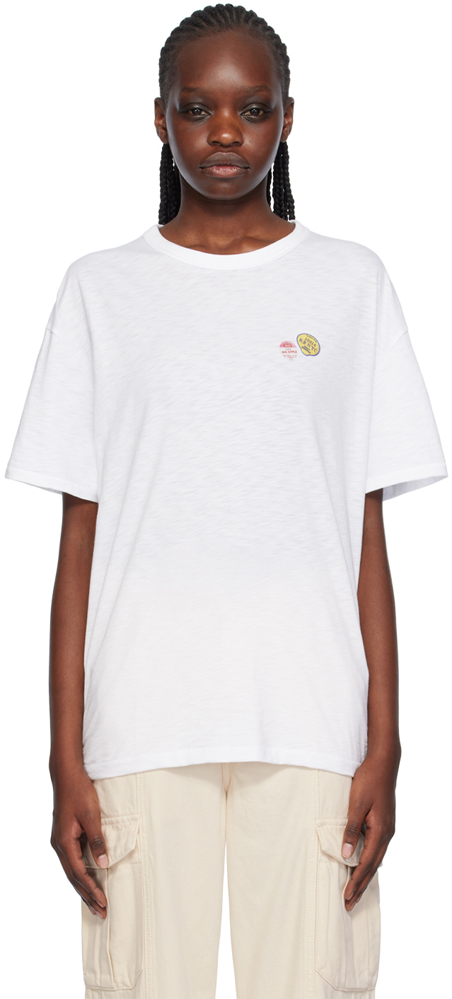 rag & bone White Fruit Sticker T-Shirt