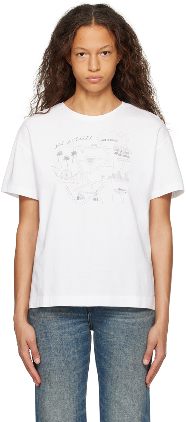 Rag & Bone White Printed T-shirt