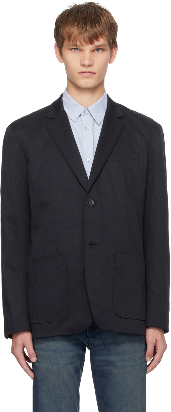 Navy Shift Blazer by rag & bone on Sale