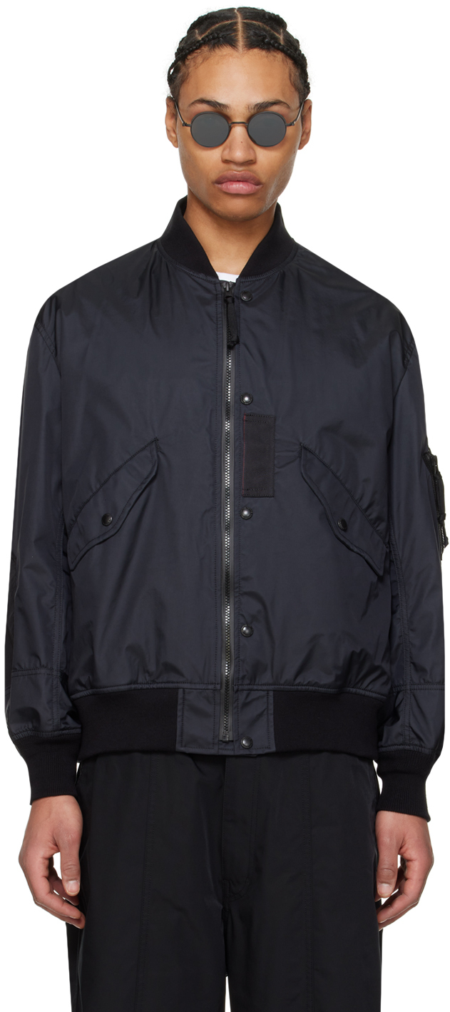 Blouson Aviateur EA7 Emporio Armani - Noir - Logo Sur Manche - Taille Standard - Neuf Avec Étiquettes