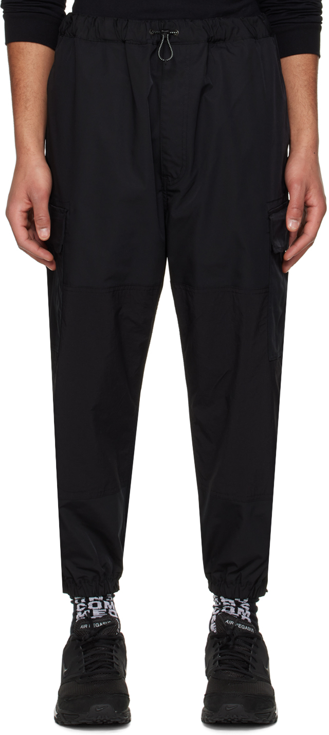 Shop Comme Des Garçons Homme Deux Black Paneled Cargo Pants In 1 Black