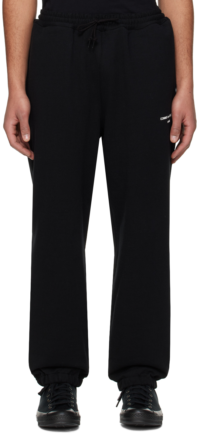 Shop Comme Des Garçons Homme Deux Black Printed Sweatpants In 1 Black X White