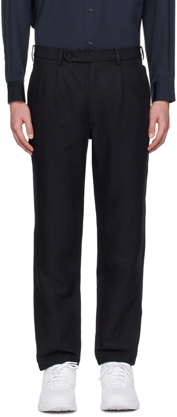 Comme Des Garçons Homme Deux Navy Pleated Trousers In 1 Navy
