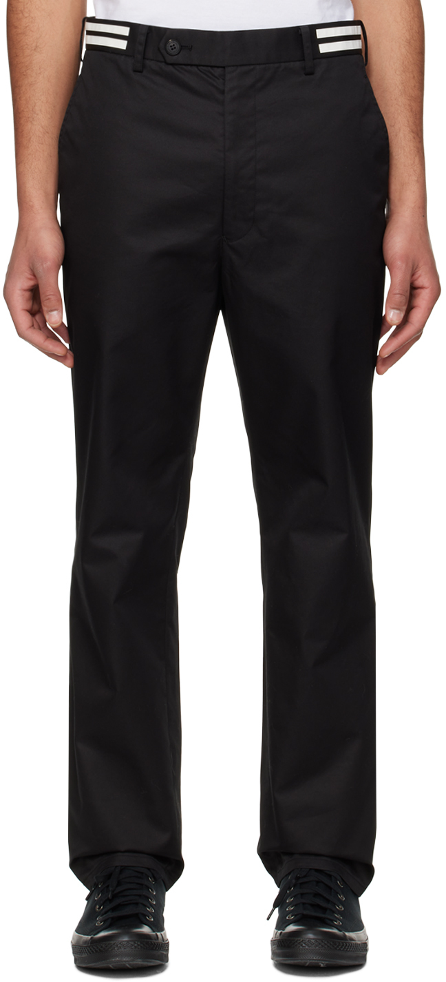 Shop Comme Des Garçons Homme Deux Black Reflective Trousers In 1 Black