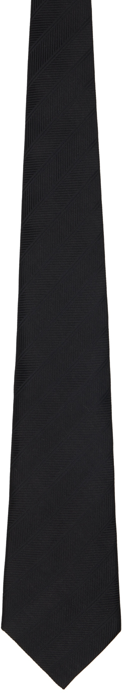 Black Silk Plain Tie