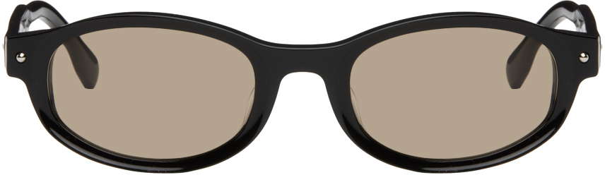 Shop Bonnie Clyde Black Roller Coaster Sunglasses In Black/brown