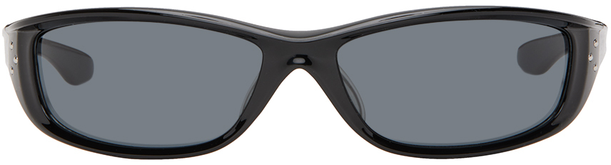 Shop Bonnie Clyde Black Piccolo Sunglasses In Black/black