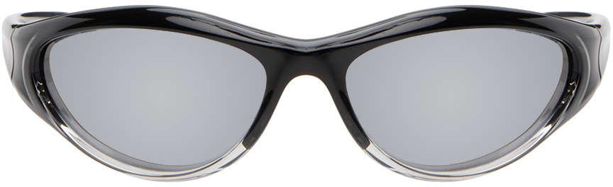 SSENSE Exclusive Black & Transparent Angel Sunglasses