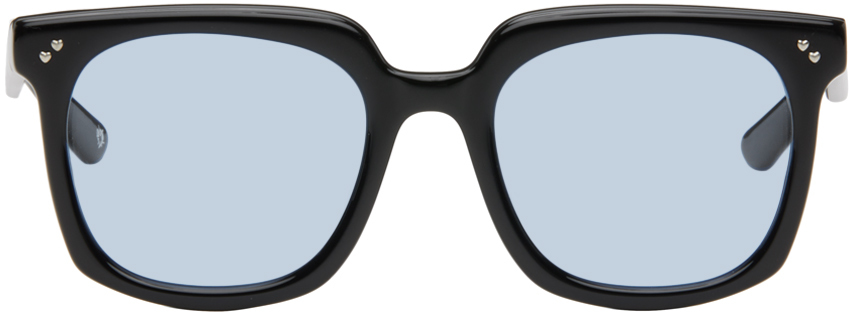 Bonnie Clyde Black & Blue Mercutio Sunglasses In Black & Blue Tint