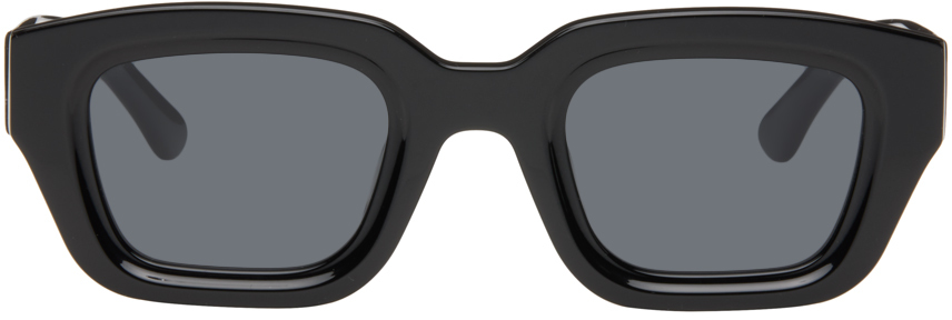 Bonnie Clyde Black Karate Sunglasses In Black/black