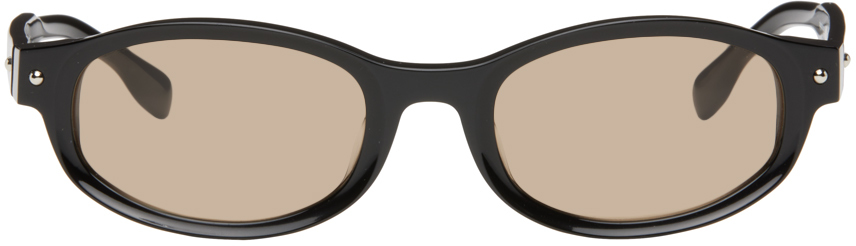 Bonnie Clyde Black Roller Coaster Sunglasses In Black/brown