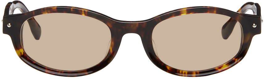 Bonnie Clyde Ssense Exclusive Brown Rollercoaster Sunglasses In Tortoise/brown