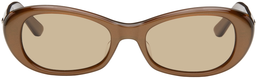 Bonnie Clyde Brown Magic Sunglasses In Brown/brown